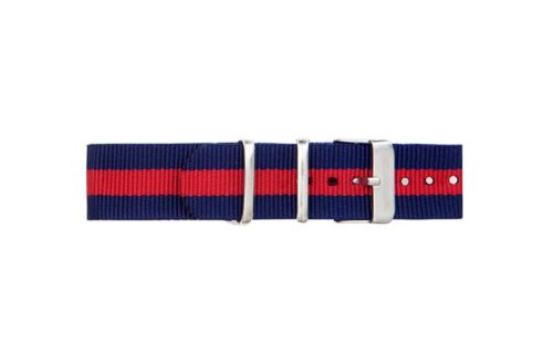 navy victoria silver strap
