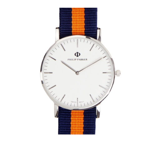 parker watches navy amsterdam eggshell white