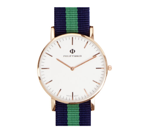parker watches navy baltimore gold eggshell white