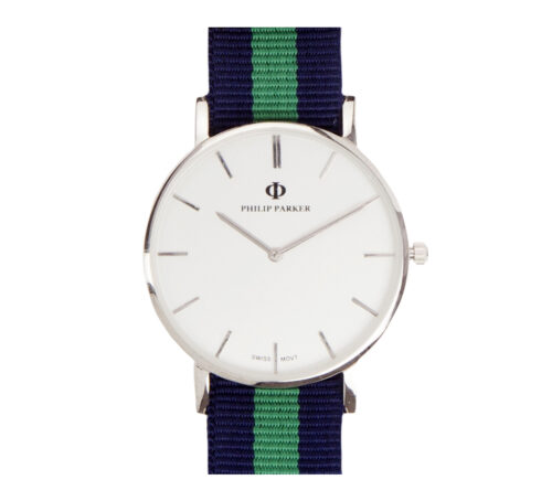 parker watches navy baltimore silver