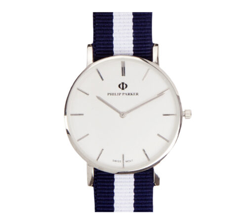 parker watches navy glasgow silver
