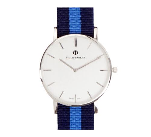 parker watches navy halifax silver