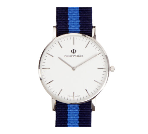 parker watches navy halifax silver eggshell white