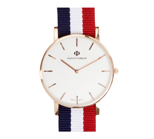 parker watches navy saint tropez gold