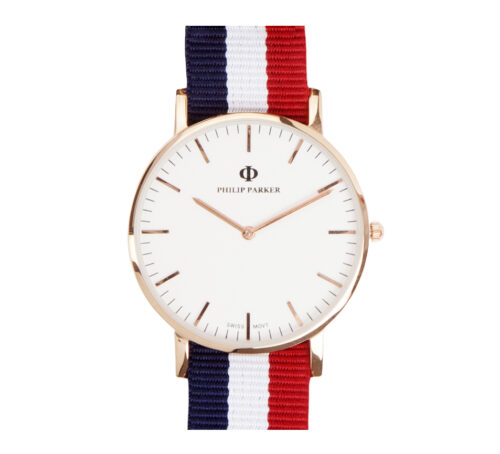 parker watches navy saint tropez gold eggshell white