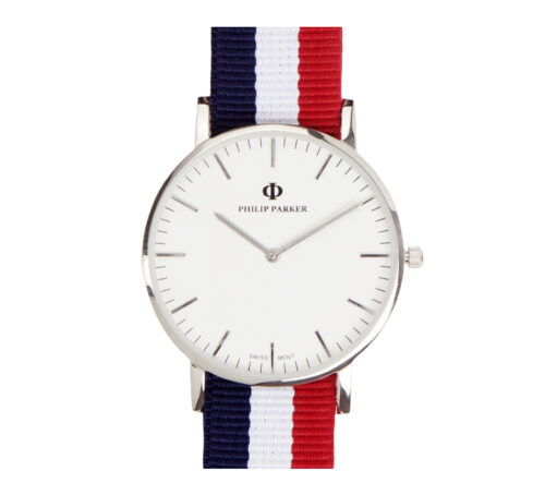 parker watches navy saint tropez silver eggshell white