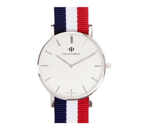 parker watches navy st. tropez silver