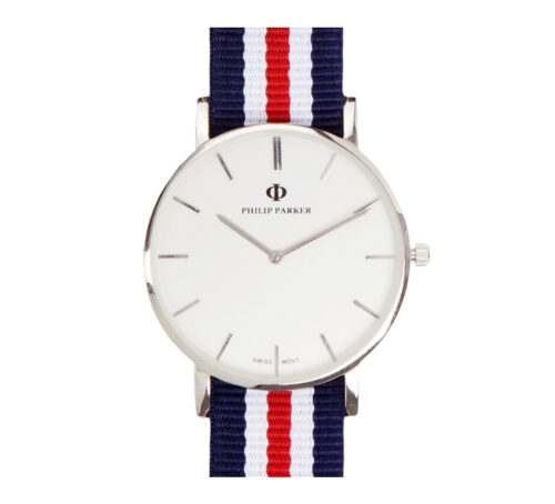 parker watches navy sydney silver