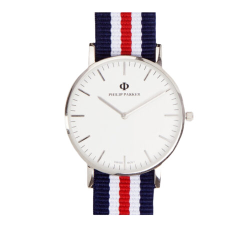 parker watches navy sydney silver eggshell white