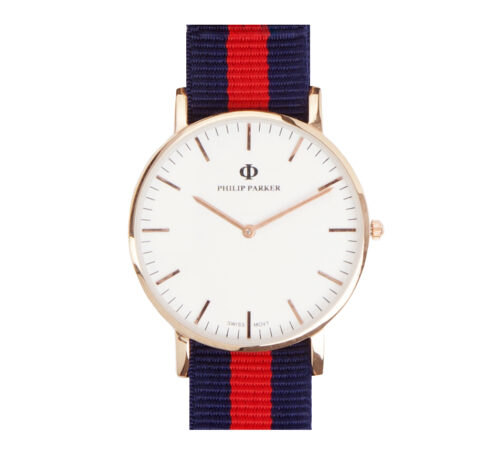 parker watches navy victoria gold eggshell white