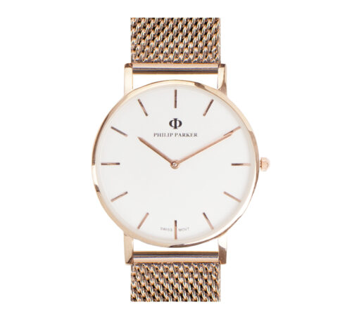 parker watch classicmilan gold silver