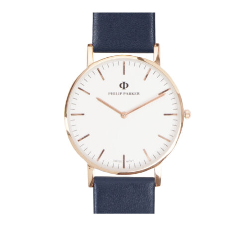 parker watch navyblue gold white