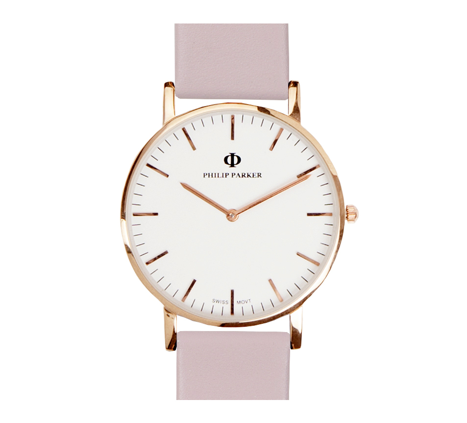 parker watch pink gold white parker watch pink gold white