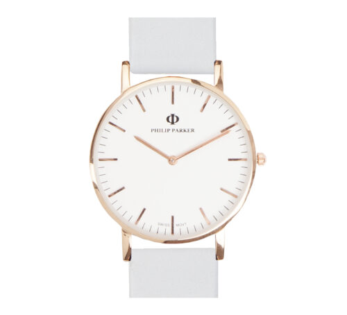 parker watch white gold white